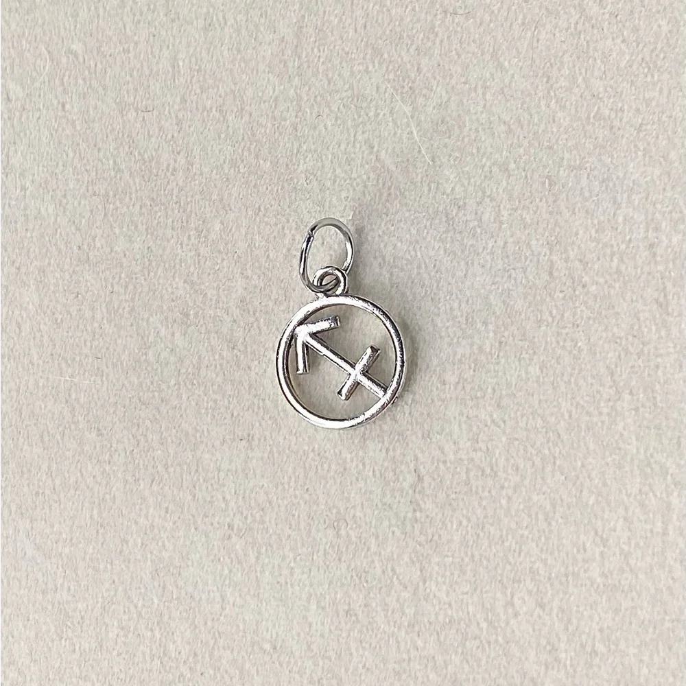 Silver Sagittarius Zodiac Charm